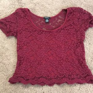 Lace crop top
